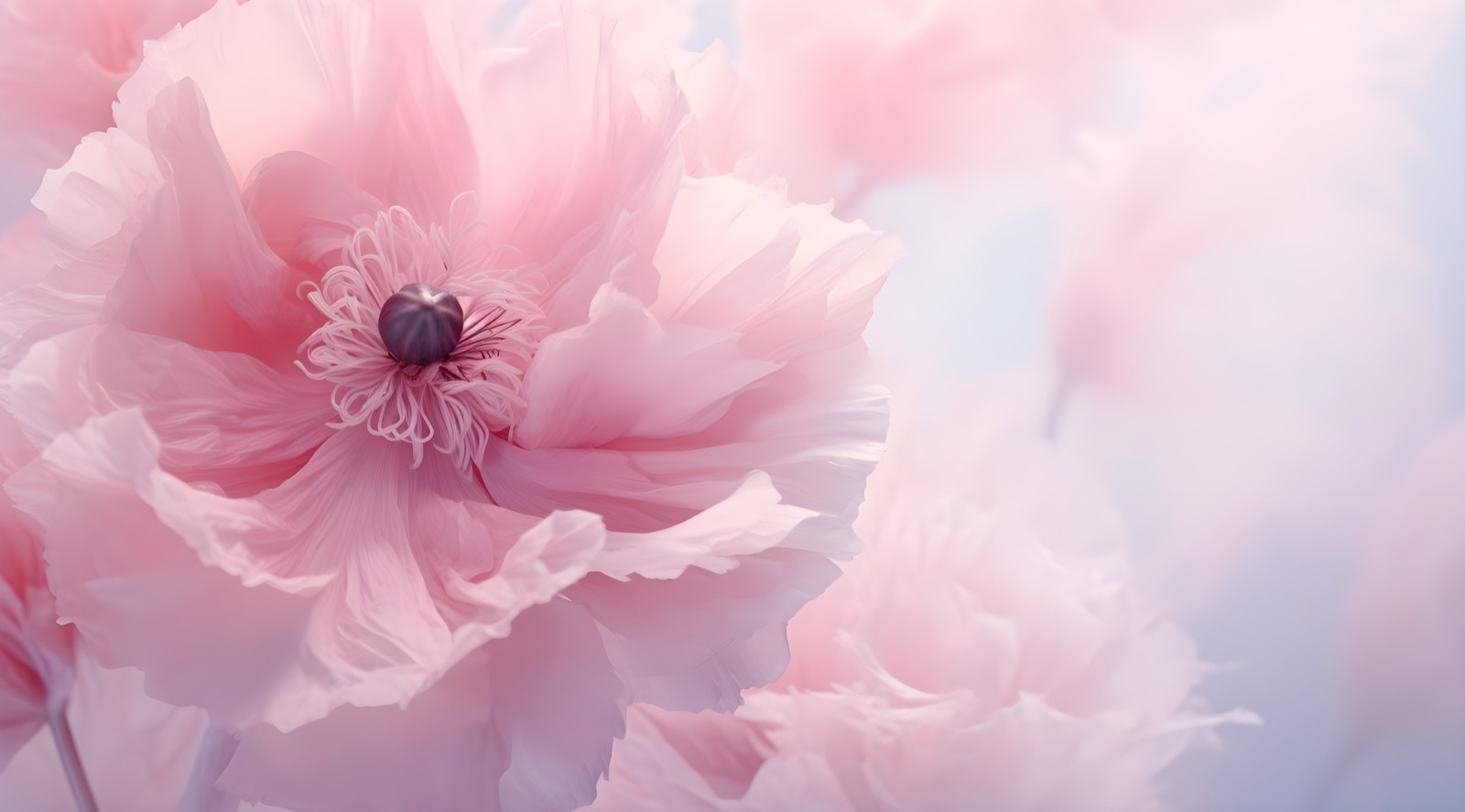 Floral banner IRIS BLOOMS Demo